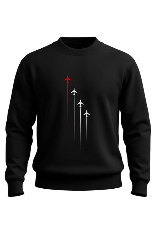 AIRPLANE DESIGN SWEAT SHIRT